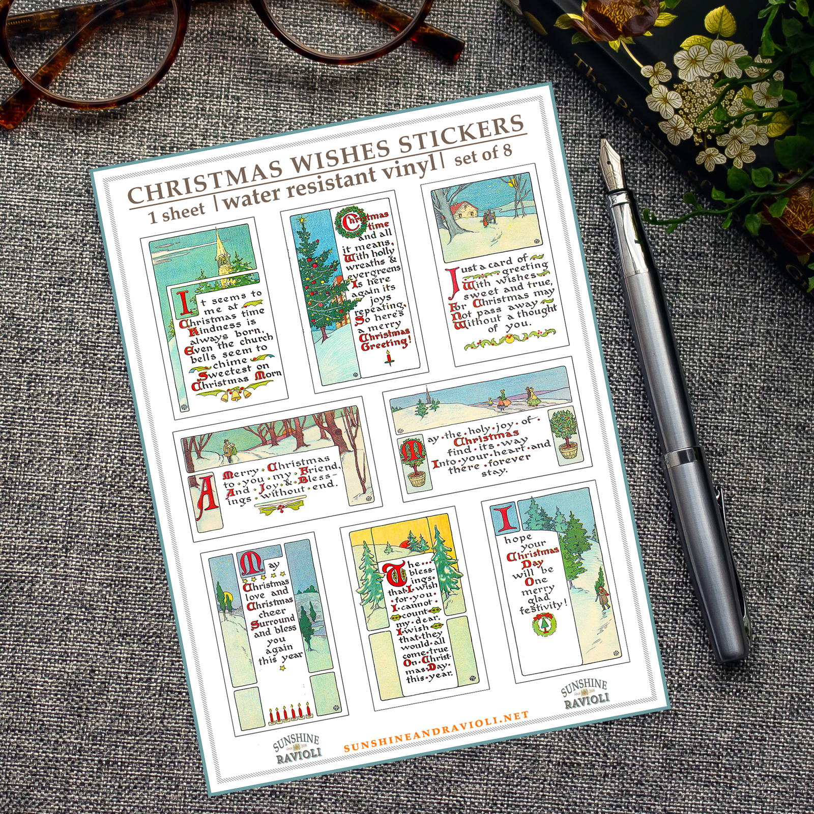 Sticker Sheet - Christmas Wishes