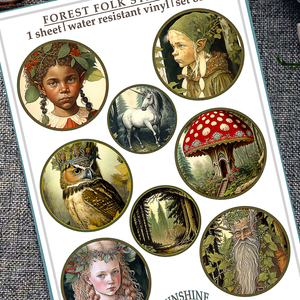 Forest Folk Sticker Sheet