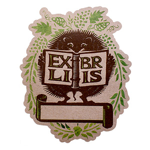 Bookplate Stickers - Hedgehog