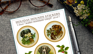 Holiday Hounds Sticker Sheet