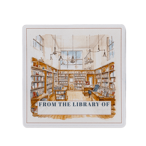 Modern Library Bookplate Stickers - Set of 5 or 10 - Sunshine and Ravioli