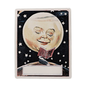 Reading Moon Bookplate Stickers