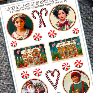 Santa's Sweet Shoppe Sticker Sheet