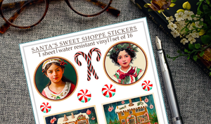 Santa's Sweet Shoppe Sticker Sheet