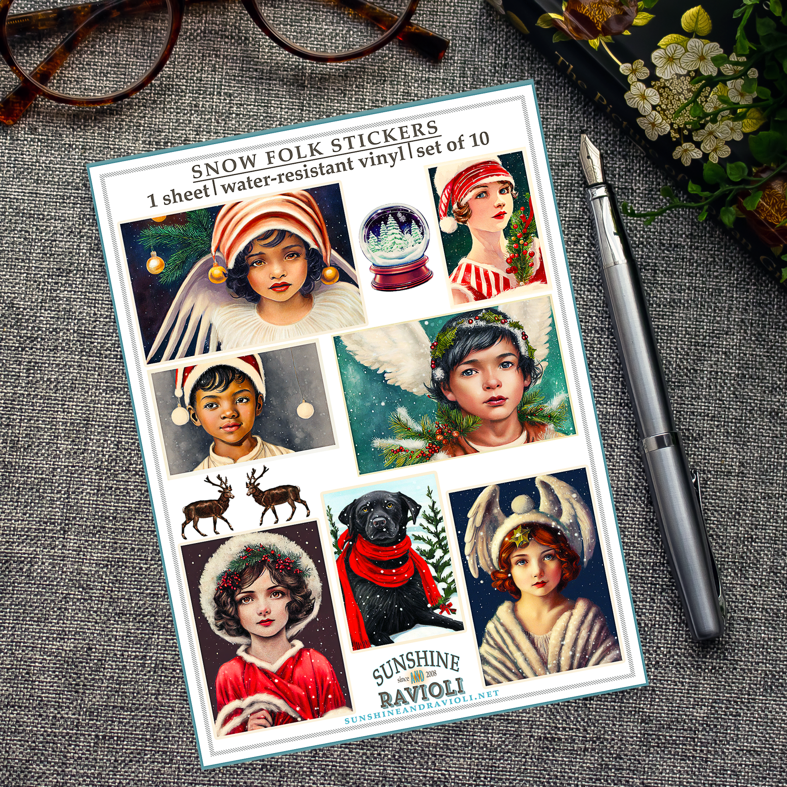 Sticker Sheet - Snow Folk