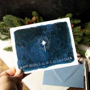 Christmas Card Boxed Set, Happy Christmas Holiday Greeting Card