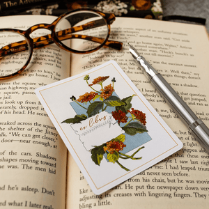 Wild Lantana Bookplate Stickers - Set of 5, 10 or 20 - Sunshine and Ravioli