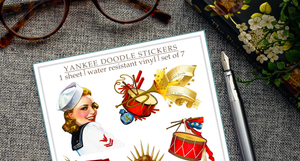 Yankee Doodle Patriotic Sticker Sheet