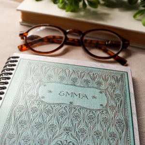 Spiral Notebook for Writers, Jane Austen Vintage Book Cover, Emma, Gift for Book Lovers