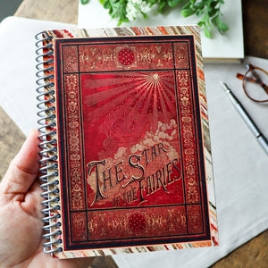 Spiral Notebook for Writers, Vintage Book Cover Journal, Star of the Fairies, Gift for Book Lovers