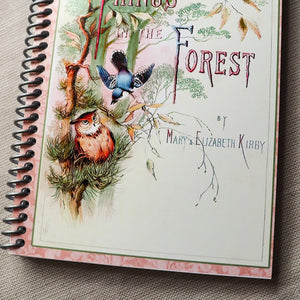 Woodland Spiral Notebook for Nature Lovers, Vintage Owl Book Cover Journal, Gift for Book Lovers