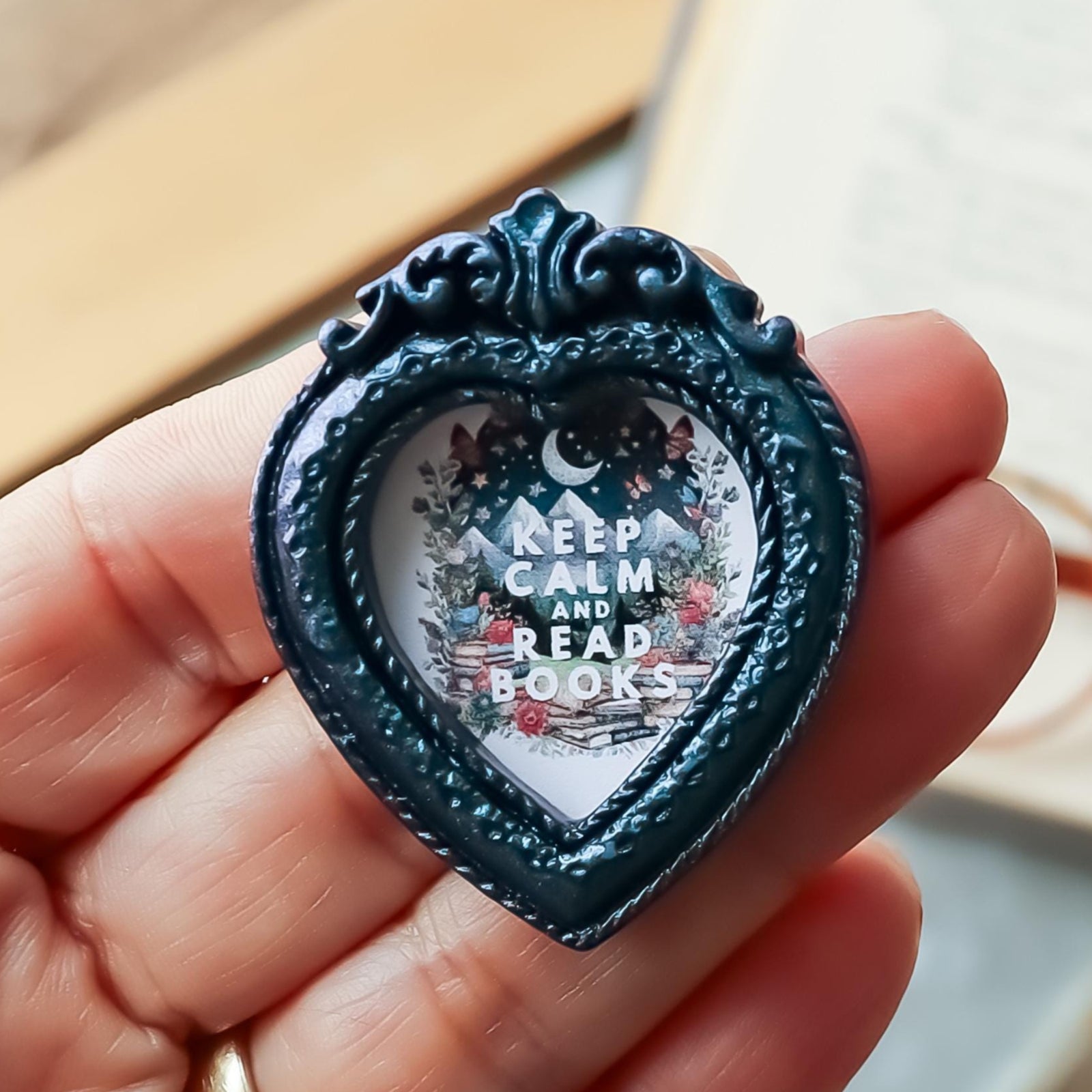 Keep Calm Read Books Magnet, Book Lover Gift, Bookish Refrigerator Magnets