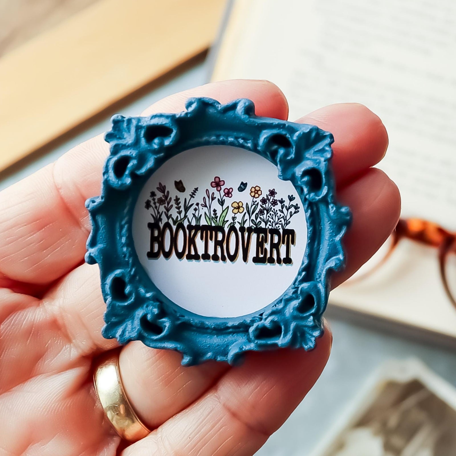 Booktrovert Magnet, Bookish Gift for Readers, Bookworm Decor