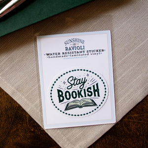 Bookish Sticker, Literary Quote, Buy the New Book, Reading Gift for Bookworms