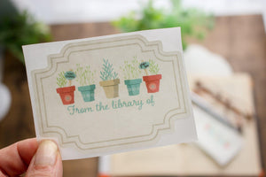 Bookplate Stickers for Gardeners - set of 10 - Sunshine and Ravioli