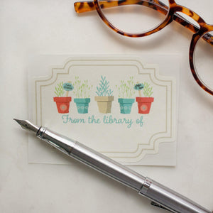 Bookplate Stickers for Gardeners - set of 10 - Sunshine and Ravioli