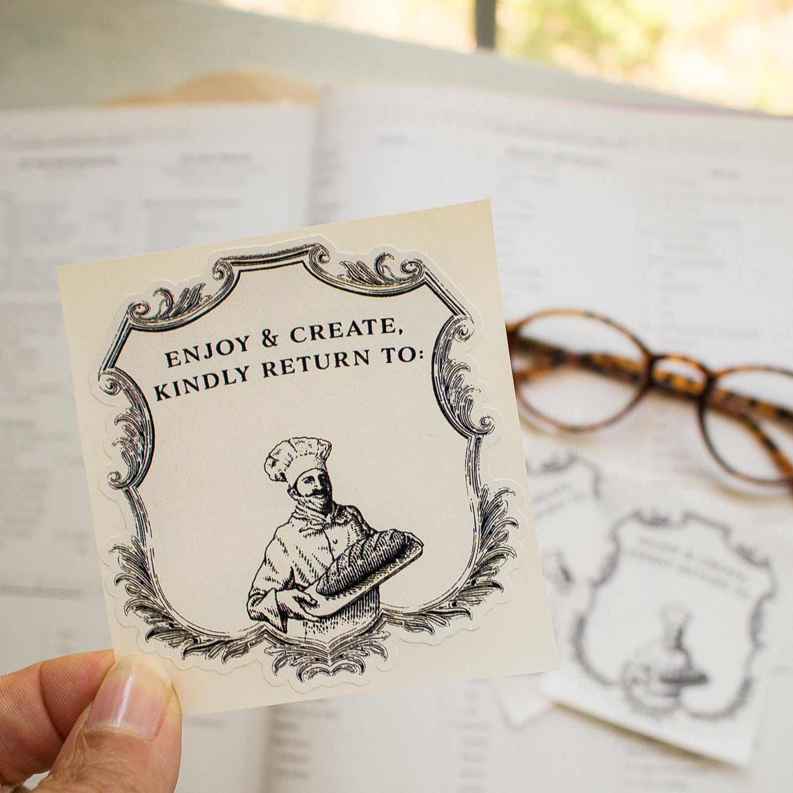 chef cookbook bookplates - set of 10 - Sunshine and Ravioli