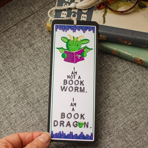 Dragon Bookmark for Kids - I Am a Book Dragon Book Mark -  Bookish Gift for Children -  Reading Gift for Grandchild - Personalized Bookmark