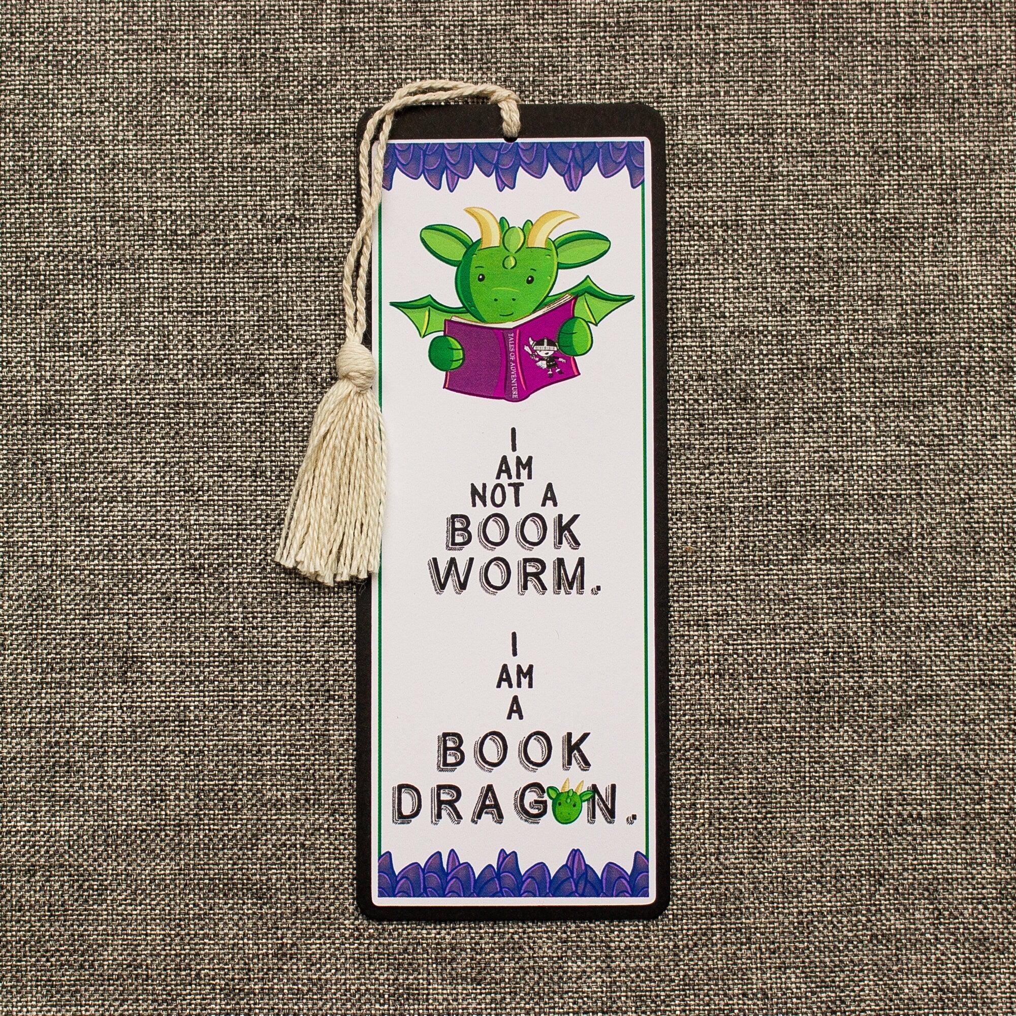 Dragon Bookmark for Kids - I Am a Book Dragon Book Mark -  Bookish Gift for Children -  Reading Gift for Grandchild - Personalized Bookmark