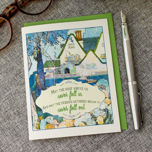 St. Patrick's Day Card - Irish House Blessing Card - St Patricks Day Greeting for New Home -  Housewarming Friendship Card - First Home Gift