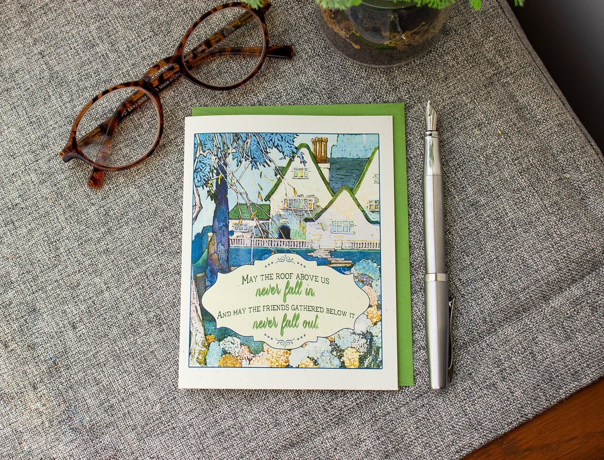 St. Patrick's Day Card - Irish House Blessing Card - St Patricks Day Greeting for New Home -  Housewarming Friendship Card - First Home Gift