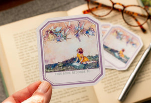 Personalized Fairy Bookplates - Bookish Gift for Girls - Set of 10 - Ex Libris - Book Label - Bookplate Stickers