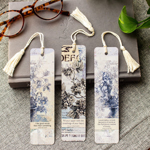 Literary Quote Bookmark Set , Metal Bookmark ,  Gift for Writers ,  Book Club Gift , Set of 3 Handmade Book Marks , Book Accessories