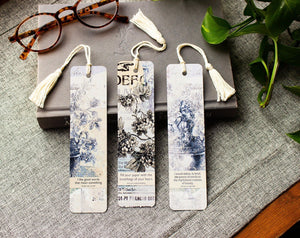 Literary Quote Bookmark Set , Metal Bookmark ,  Gift for Writers ,  Book Club Gift , Set of 3 Handmade Book Marks , Book Accessories