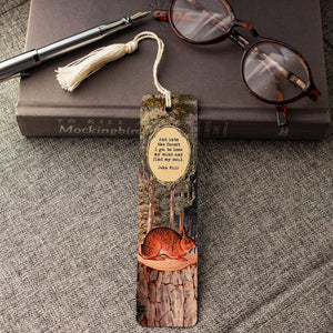 Woodland Literary Quote Bookmark Set , Metal Bookmark ,  Bookish Gift ,  Book Club Gift , Set of 3 Handmade Book Marks , Book Accessories