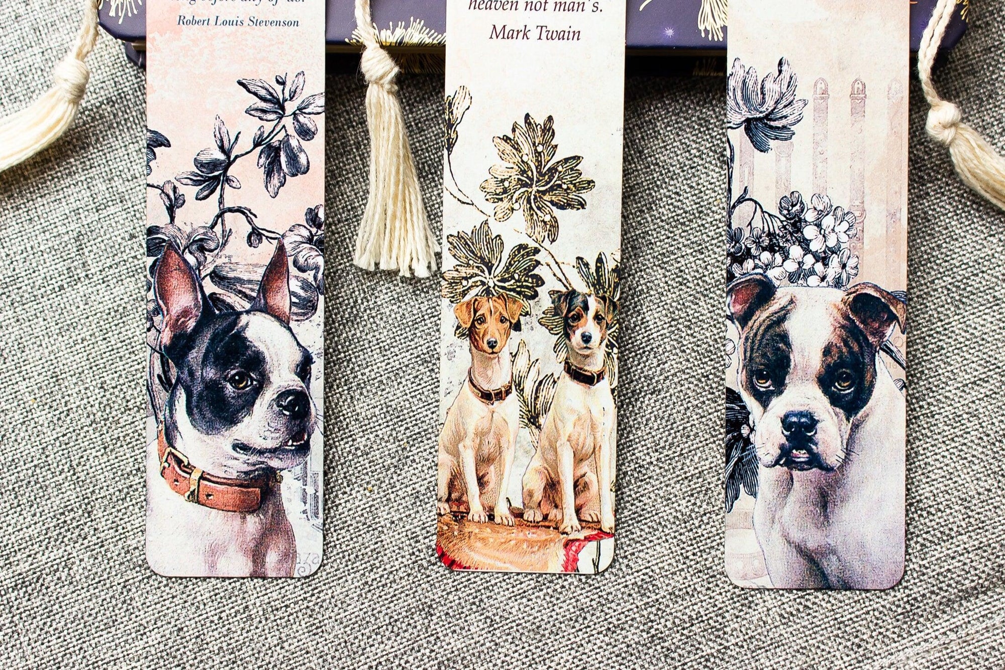 Dog Bookmark Set , Metal Bookmark ,  Bookish Gift ,  Book Club Gift , Set of 3 Handmade Book Marks , Gift for Dog Lovers