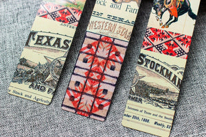 American West Bookmark Set , Metal Bookmark ,  Bookish Gift ,  Book Club Gift , Set of 3 Handmade Western Themed Book Marks