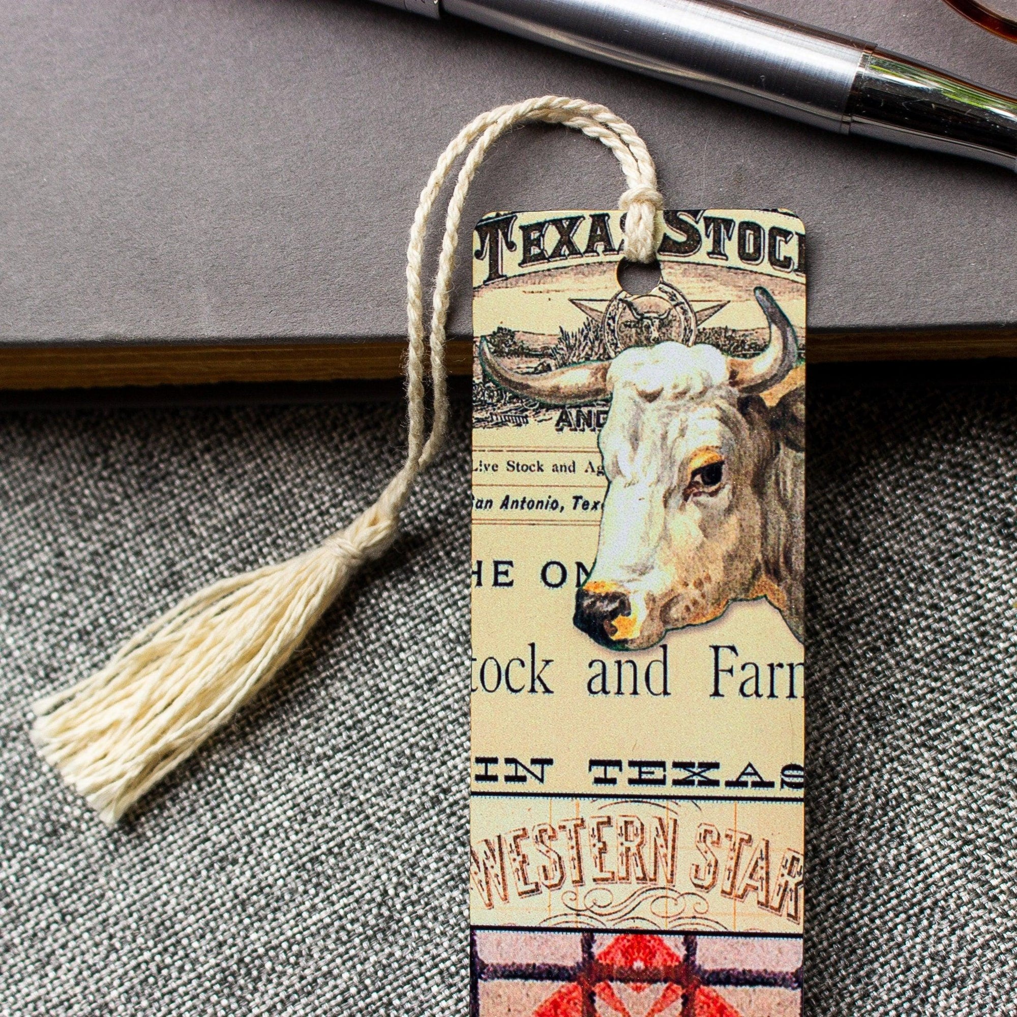 American West Bookmark Set , Metal Bookmark ,  Bookish Gift ,  Book Club Gift , Set of 3 Handmade Western Themed Book Marks