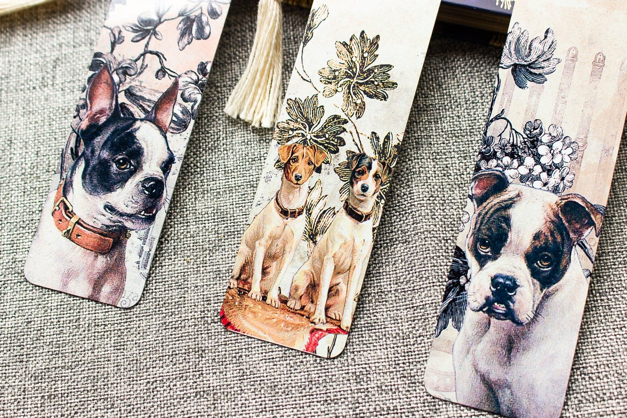 Dog Bookmark Set , Metal Bookmark ,  Bookish Gift ,  Book Club Gift , Set of 3 Handmade Book Marks , Gift for Dog Lovers