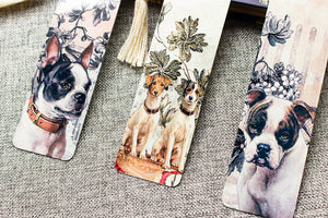 Dog Bookmark Set , Metal Bookmark ,  Bookish Gift ,  Book Club Gift , Set of 3 Handmade Book Marks , Gift for Dog Lovers