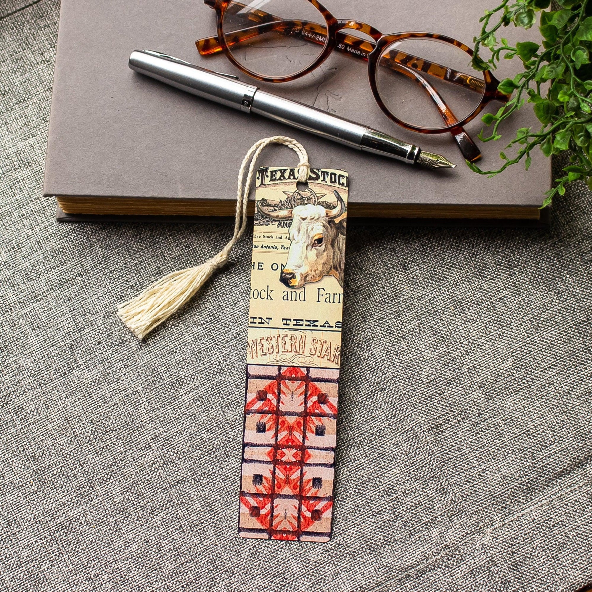 American West Bookmark Set , Metal Bookmark ,  Bookish Gift ,  Book Club Gift , Set of 3 Handmade Western Themed Book Marks