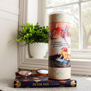 Peter Pan Quote Insulated Tumbler - Bookish Gift for Daughter - Magical Fairies