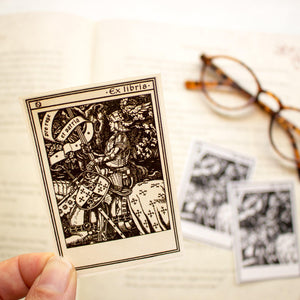 medieval knight on horse bookplates - set of 10 - Sunshine and Ravioli