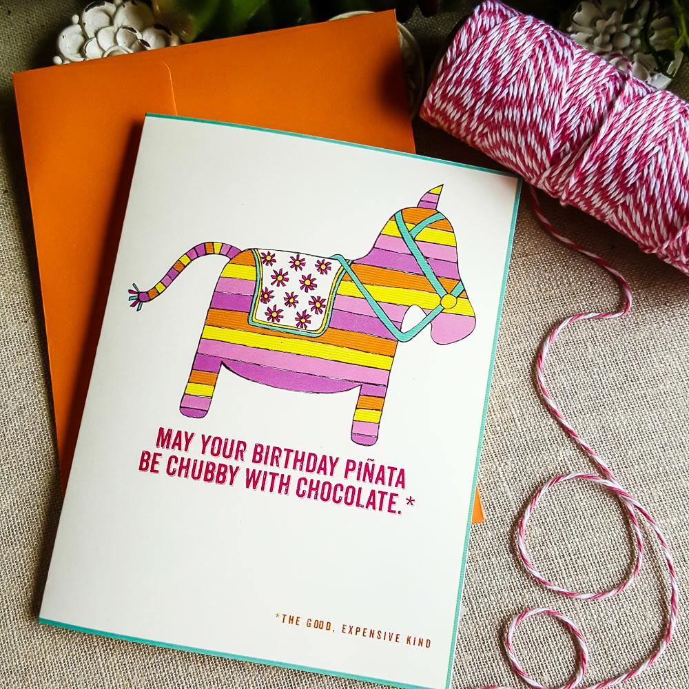 Pinata Birthday Card - Sunshine and Ravioli