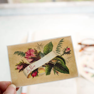 pink rose book plates - set of 10 - Sunshine and Ravioli