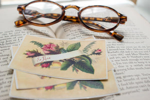 pink rose book plates - set of 10 - Sunshine and Ravioli