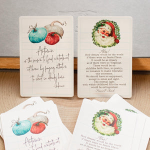 Seasonal Quote Stickers - Autumn and Christmas - Set of 10 - Sunshine and Ravioli