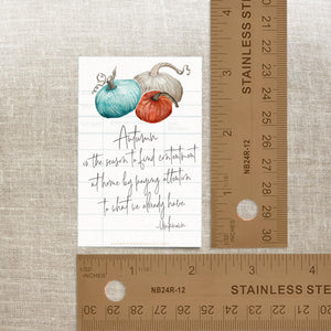 Seasonal Quote Stickers - Autumn and Christmas - Set of 10 - Sunshine and Ravioli