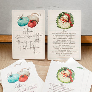 Seasonal Quote Stickers - Autumn and Christmas - Set of 10 - Sunshine and Ravioli