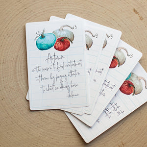 Seasonal Quote Stickers - Autumn and Christmas - Set of 10 - Sunshine and Ravioli