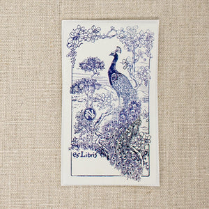 Watercolor Peacock Book Plates - set of 10 - Sunshine and Ravioli